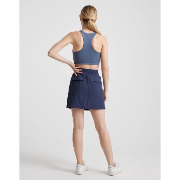 Quince Performance‎ Tech Skort L Navy Blue NWT - Picture 5 of 7